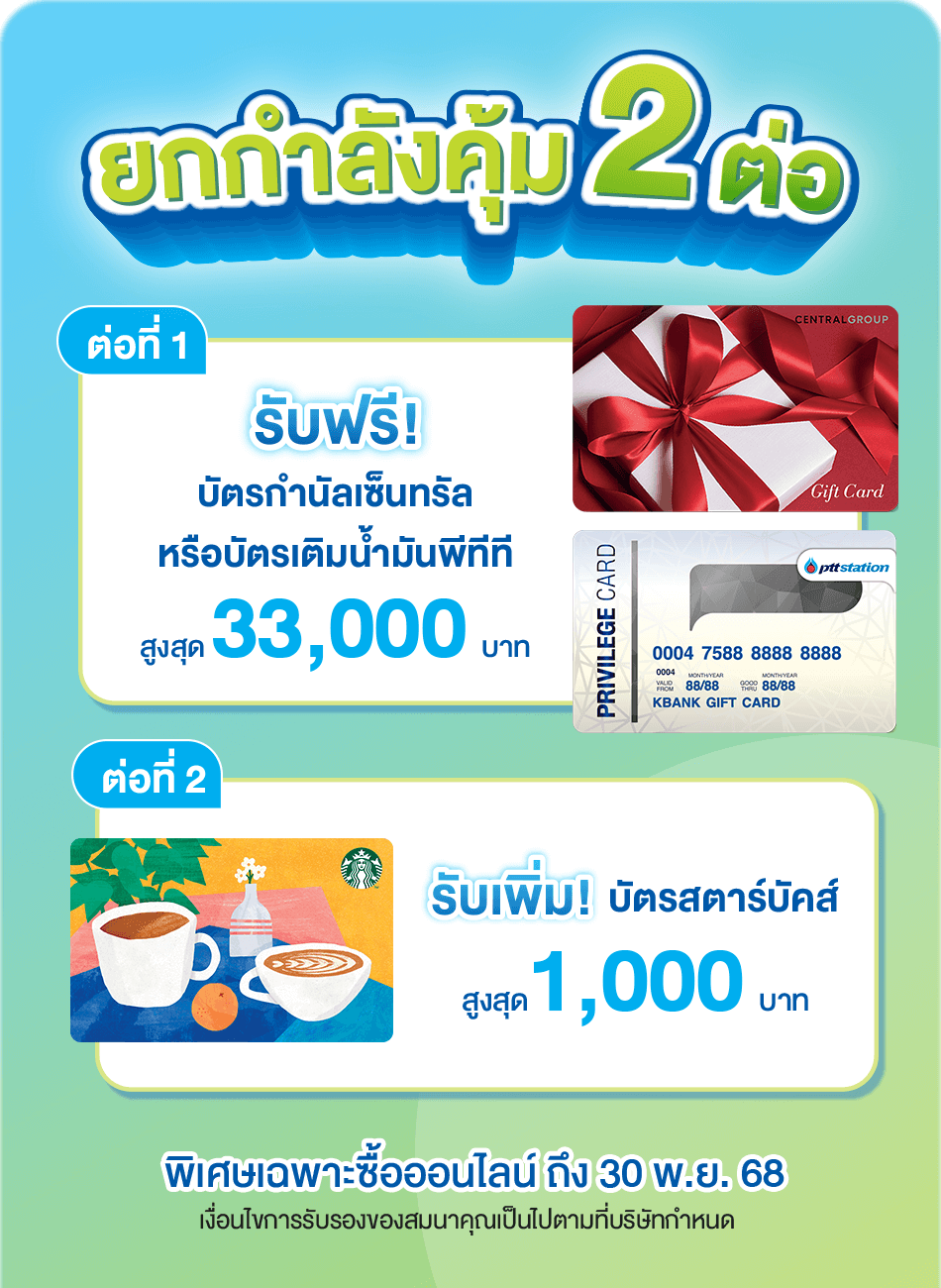 ยกกำลังคุ้ม 2 ต่อ