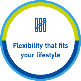 Flexibility that fits your lifestyle